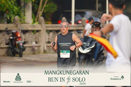 Race photo from Mangkunegaran Run 2024