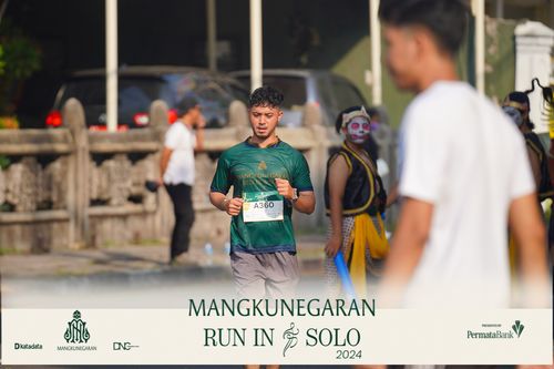Race photo from Mangkunegaran Run 2024