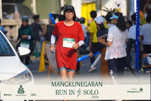 Race photo from Mangkunegaran Run 2024