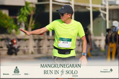 Race photo from Mangkunegaran Run 2024