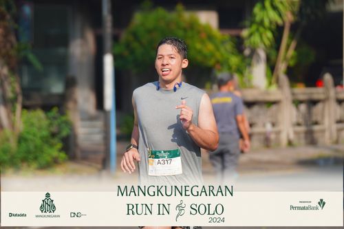 Race photo from Mangkunegaran Run 2024