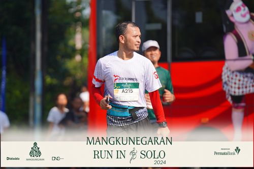 Race photo from Mangkunegaran Run 2024