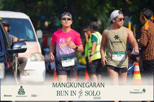 Race photo from Mangkunegaran Run 2024