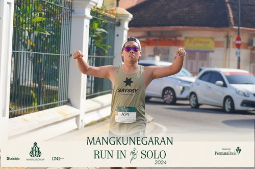 Race photo from Mangkunegaran Run 2024
