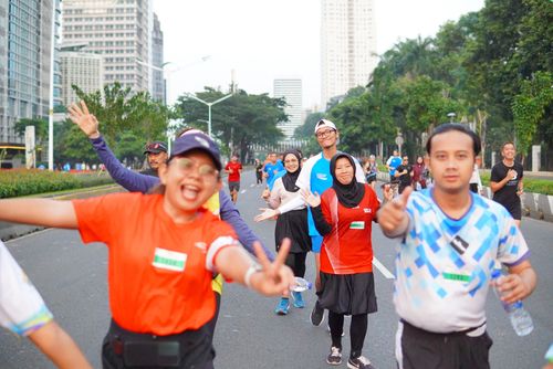 Race photo from Lari Bareng Yuk!