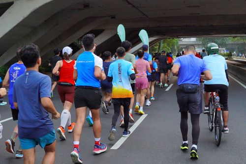 Race photo from Lari Bareng Yuk!