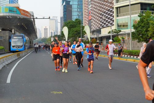 Race photo from Lari Bareng Yuk!