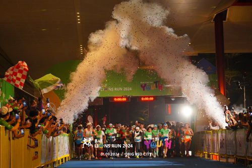 Race photo from BAF LIONS RUN 2024