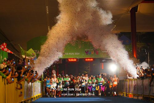 Race photo from BAF LIONS RUN 2024