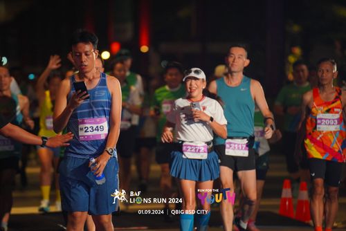 Race photo from BAF LIONS RUN 2024
