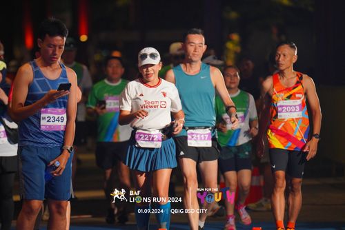 Race photo from BAF LIONS RUN 2024