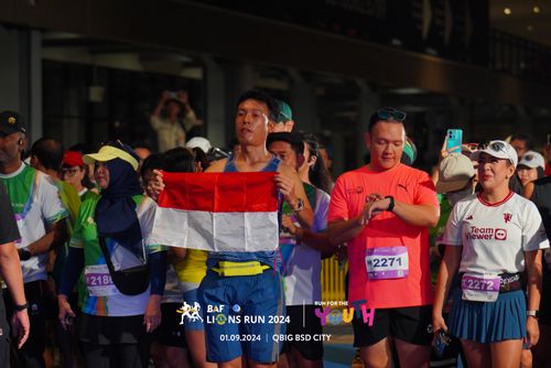 Race photo from BAF LIONS RUN 2024