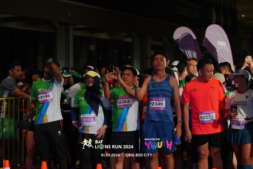 Race photo from BAF LIONS RUN 2024