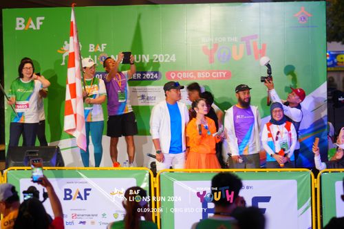 Race photo from BAF LIONS RUN 2024