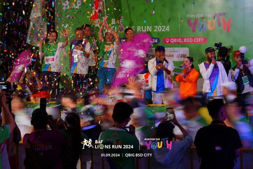 Race photo from BAF LIONS RUN 2024