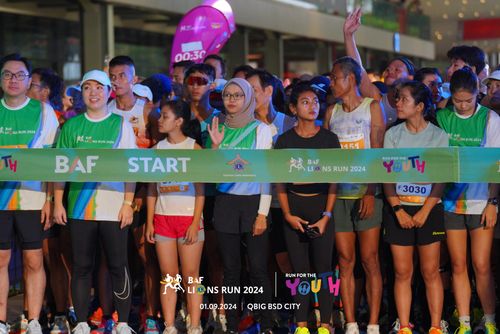 Race photo from BAF LIONS RUN 2024
