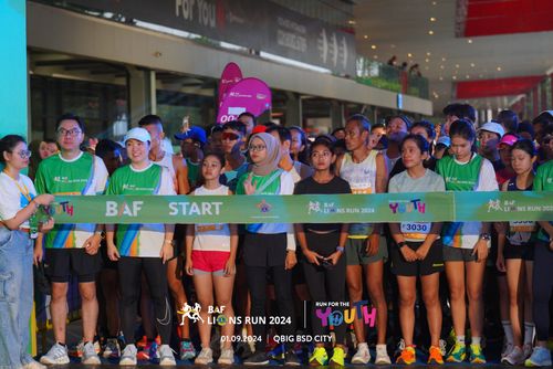 Race photo from BAF LIONS RUN 2024