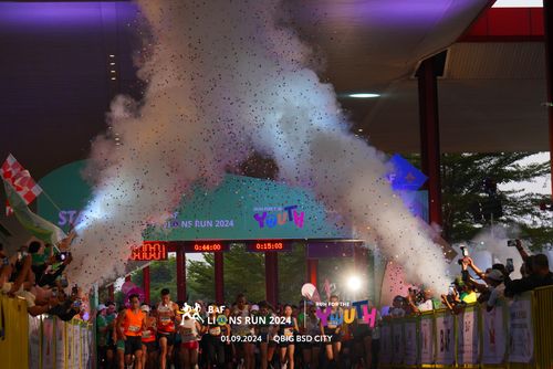 Race photo from BAF LIONS RUN 2024