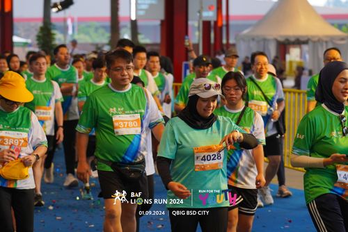 Race photo from BAF LIONS RUN 2024