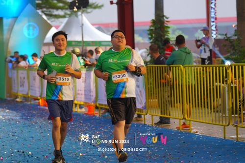 Race photo from BAF LIONS RUN 2024