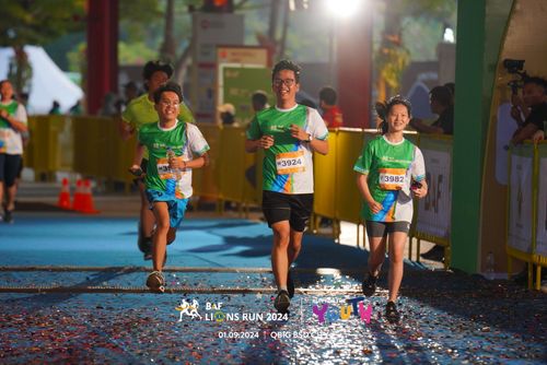 Race photo from BAF LIONS RUN 2024