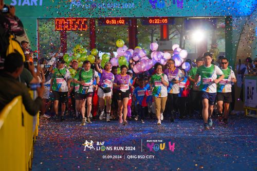 Race photo from BAF LIONS RUN 2024