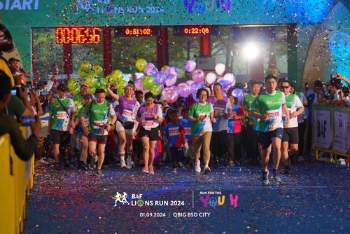 Race photo from BAF LIONS RUN 2024