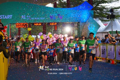 Race photo from BAF LIONS RUN 2024