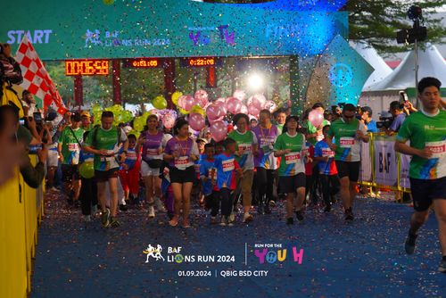 Race photo from BAF LIONS RUN 2024
