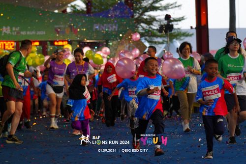 Race photo from BAF LIONS RUN 2024