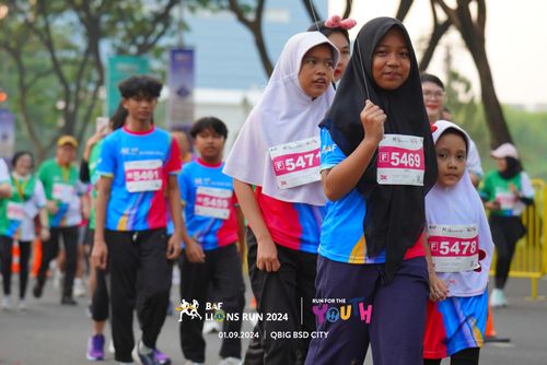 Race photo from BAF LIONS RUN 2024