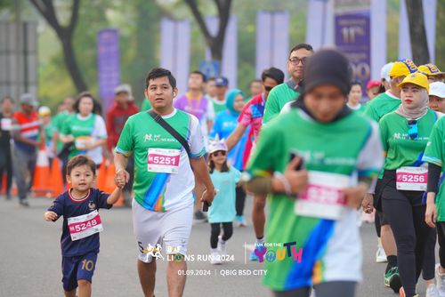 Race photo from BAF LIONS RUN 2024