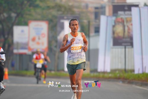 Race photo from BAF LIONS RUN 2024