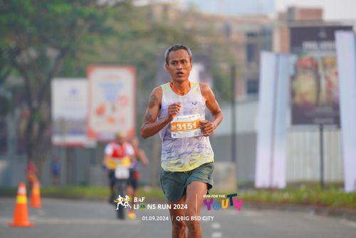 Race photo from BAF LIONS RUN 2024