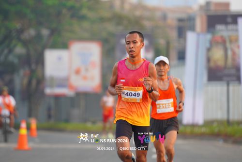 Race photo from BAF LIONS RUN 2024
