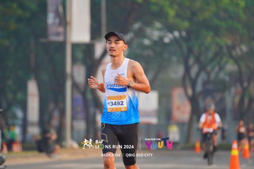 Race photo from BAF LIONS RUN 2024