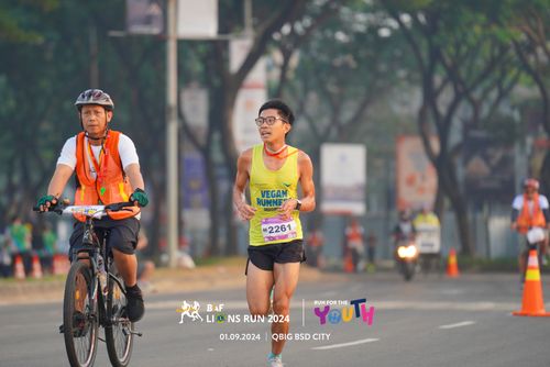 Race photo from BAF LIONS RUN 2024
