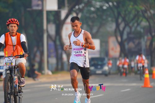 Race photo from BAF LIONS RUN 2024