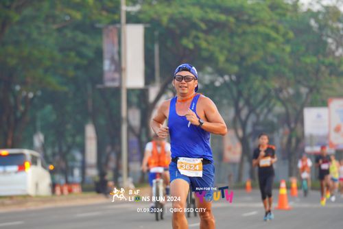 Race photo from BAF LIONS RUN 2024