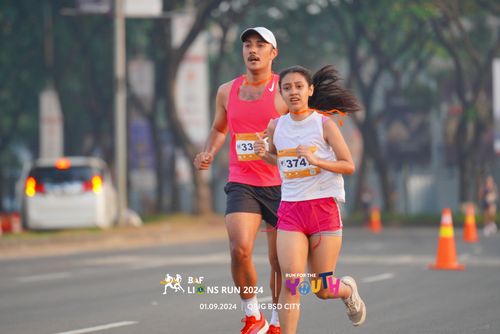 Race photo from BAF LIONS RUN 2024