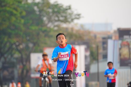 Race photo from BAF LIONS RUN 2024
