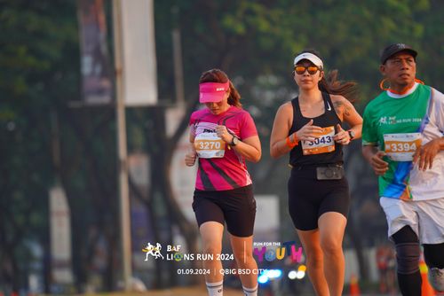 Race photo from BAF LIONS RUN 2024