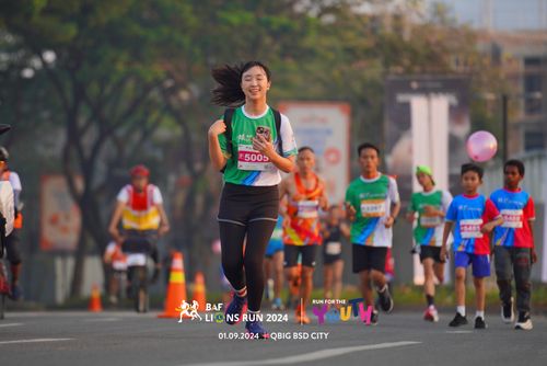 Race photo from BAF LIONS RUN 2024