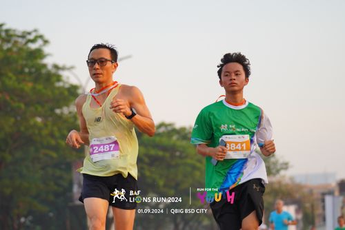 Race photo from BAF LIONS RUN 2024