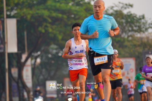 Race photo from BAF LIONS RUN 2024