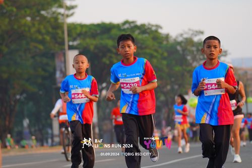 Race photo from BAF LIONS RUN 2024
