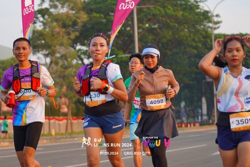 Race photo from BAF LIONS RUN 2024