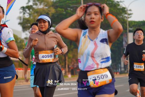 Race photo from BAF LIONS RUN 2024