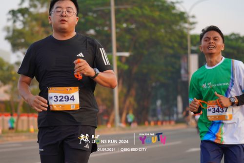 Race photo from BAF LIONS RUN 2024