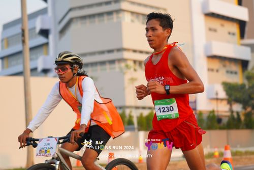 Race photo from BAF LIONS RUN 2024